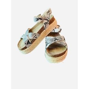 Pierre Dumas Snakeskin Sandals Size 5 Girls